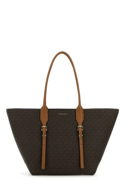 Michael Kors Printed Canvas Moore Shopping Bag