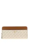 Michael Kors Printed Canvas Wallet In Neutral