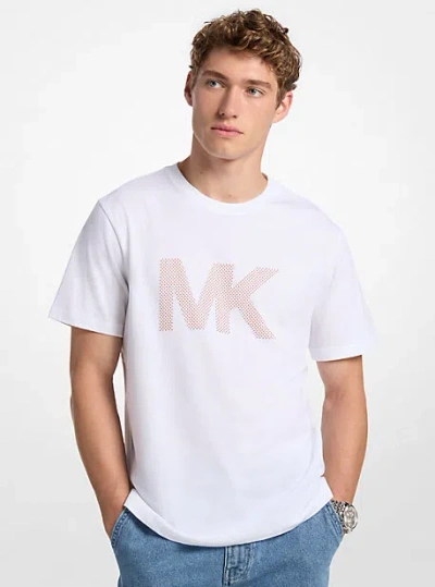 Michael Kors Printed Cotton T-shirt In White