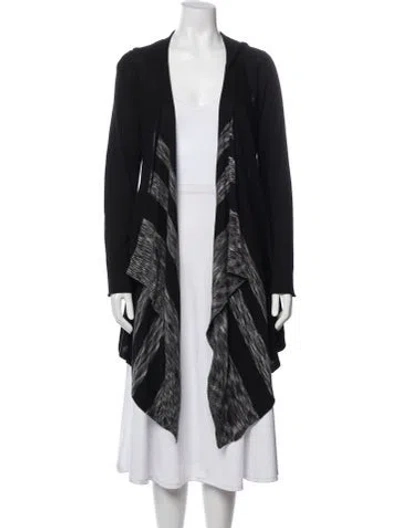 Pre-owned Michael Kors Printed Cowl Neck Sweater In Black