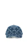MICHAEL KORS PRINTED DENIM BASEBALL CAP