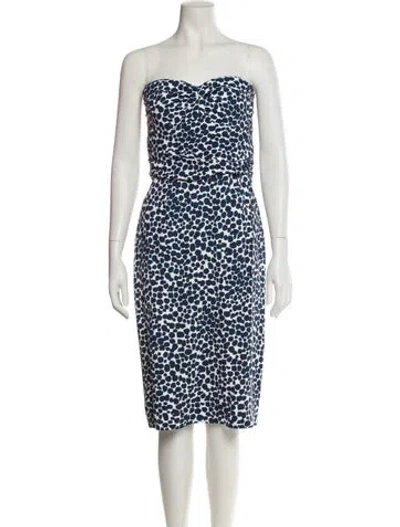 Pre-owned Michael Kors Printed Knee-length Dress In Black