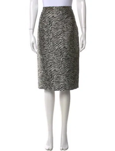 Pre-owned Michael Kors Printed Knee-length Skirt In Multi