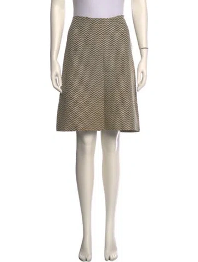 Pre-owned Michael Kors Printed Knee-length Skirt In Neutral