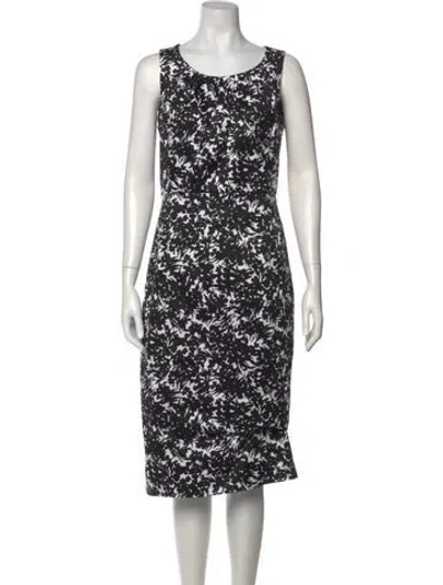 Pre-owned Michael Kors Printed Midi Length Dress In Multi