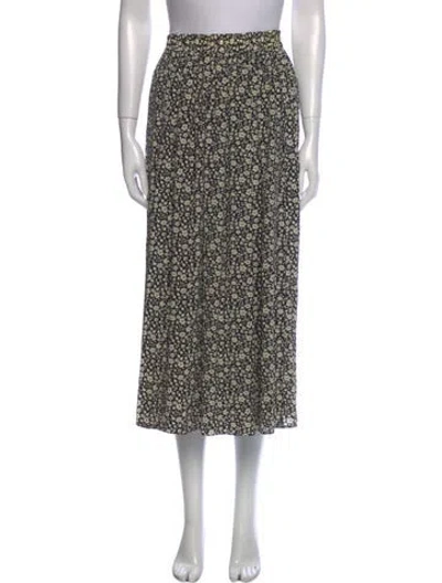 Pre-owned Michael Kors Printed Midi Length Skirt In Black