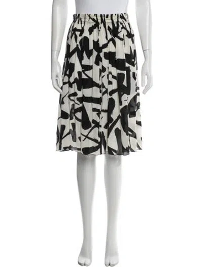 Pre-owned Michael Kors Printed Midi Length Skirt In Blue