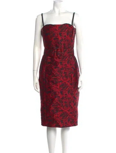 Pre-owned Michael Kors Printed Mini Dress In Black