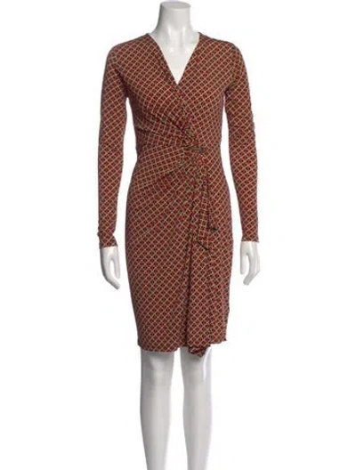 Pre-owned Michael Kors Printed Mini Dress In Multi