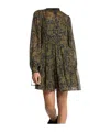 Michael Kors Printed Shirt Dress In Multi