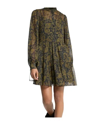 Michael Kors Printed Shirt Dress In Multi