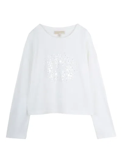 Michael Kors Kids' Printed T-shirt In White