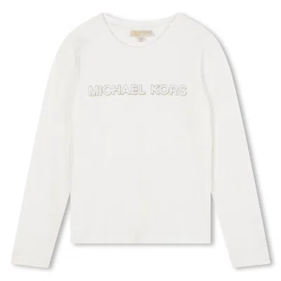 Michael Kors Kids' Printed T-shirt In White