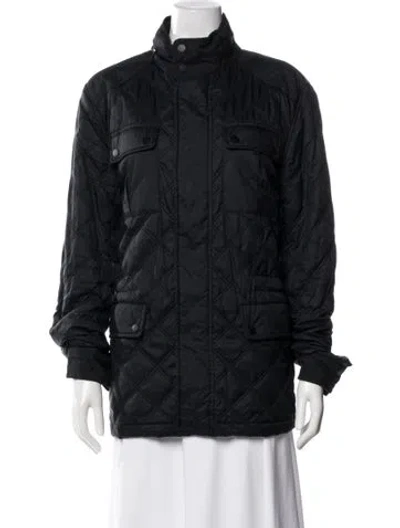 Pre-owned Michael Kors Puffer Coat In Blue