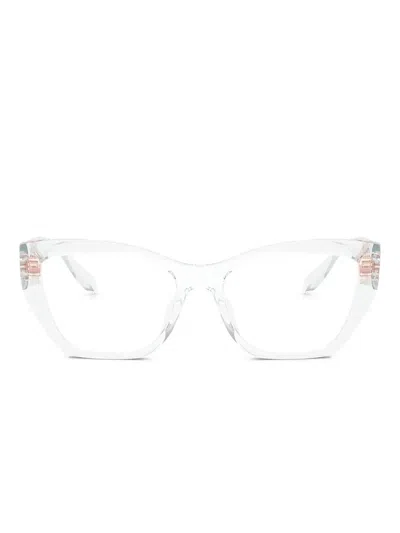 Michael Kors Puglia Cat-eye Glasses In White