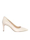 Michael Kors White Patent Alina Patent Flex Pump Heels