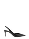Michael Kors Alina Flex Black Slingback Pumps In Black