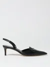 Michael Kors Lena Slingback In Black Leather In Black