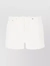 Michael Kors Pure Cotton Denim Shorts In White