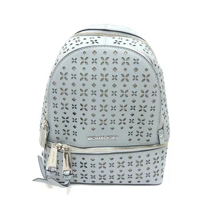 Pre-owned Michael Kors Pvc Backpack () In Blue