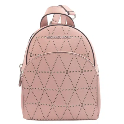 Pre-owned Michael Kors Pvc Backpack () In Pink