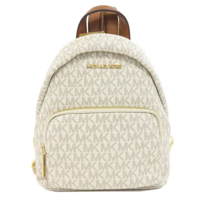 Pre-owned Michael Kors Pvc Backpack () In White