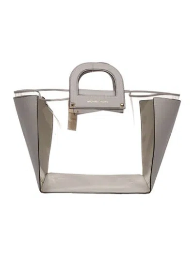 Pre-owned Michael Kors Pvc Belt Bag In White