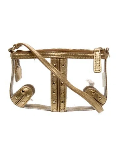 Pre-owned Michael Kors Pvc Crossbody Bag In Neutral
