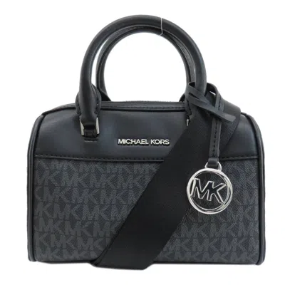 Pre-owned Michael Kors Pvc Handbag () In Black