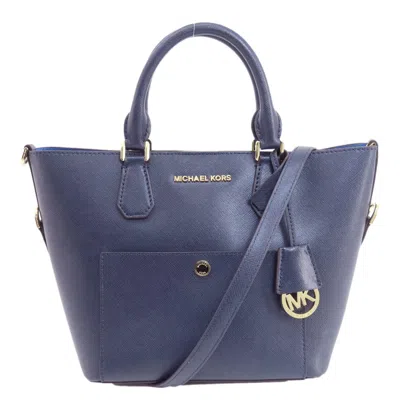 Pre-owned Michael Kors Pvc Handbag () In Blue