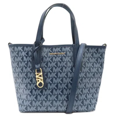Pre-owned Michael Kors Pvc Handbag () In Blue