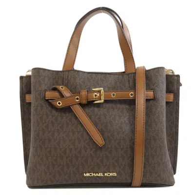 Pre-owned Michael Kors Pvc Handbag () In Brown