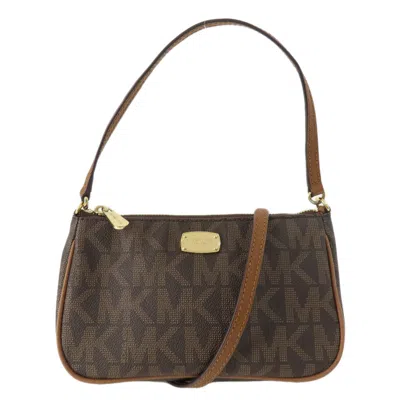 Pre-owned Michael Kors Pvc Handbag () In Brown