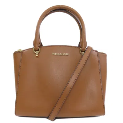 Pre-owned Michael Kors Pvc Handbag () In Brown