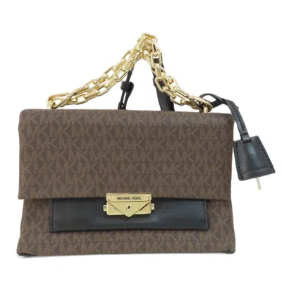 Pre-owned Michael Kors Pvc Handbag () In Brown