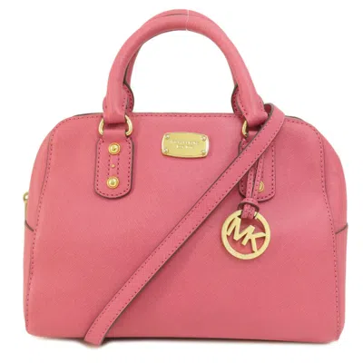 Pre-owned Michael Kors Pvc Handbag () In Pink