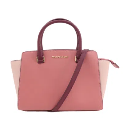 Pre-owned Michael Kors Pvc Handbag () In Pink