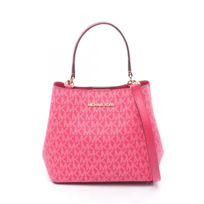 Pre-owned Michael Kors Pvc Handbag () In Pink