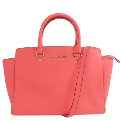 Pre-owned Michael Kors Pvc Handbag () In Pink
