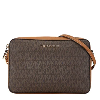 Pre-owned Michael Kors Pvc Leather Shoulder Bag () In Brown