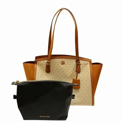 Pre-owned Michael Kors Pvc Leather Tote Bag () In Multi