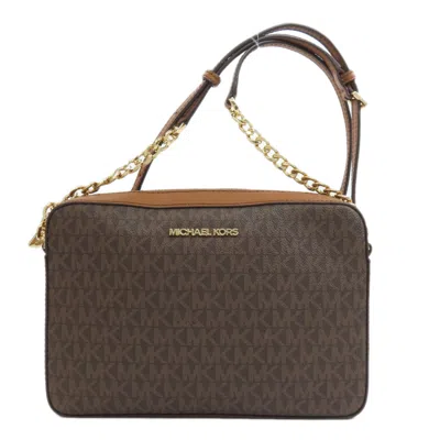 Pre-owned Michael Kors Pvc Shoulder Bag () In Brown