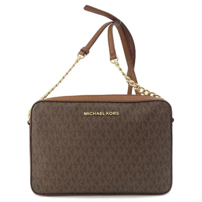 Pre-owned Michael Kors Pvc Shoulder Bag () In Brown