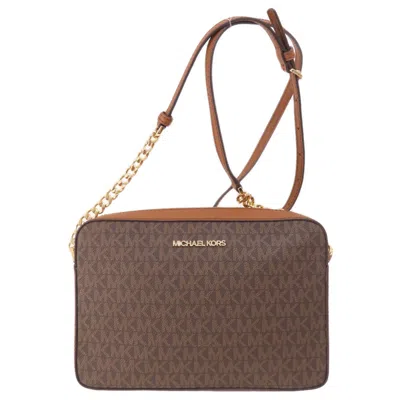 Pre-owned Michael Kors Pvc Shoulder Bag () In Brown