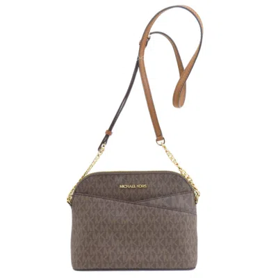 Pre-owned Michael Kors Pvc Shoulder Bag () In Brown