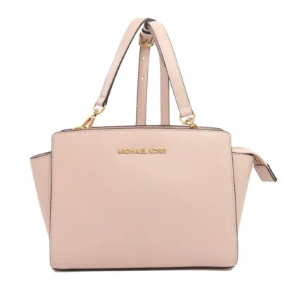 Pre-owned Michael Kors Pvc Shoulder Bag () In Pink