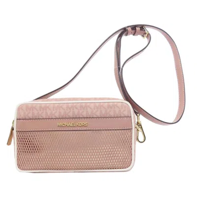 Pre-owned Michael Kors Pvc Shoulder Bag () In Pink