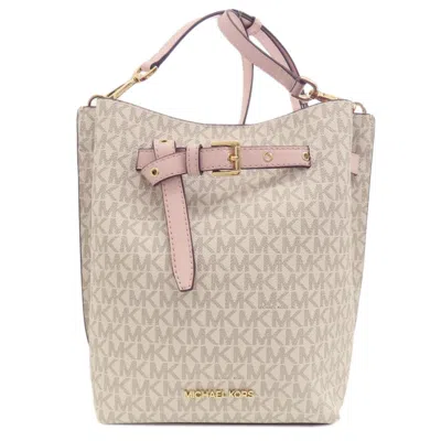 Pre-owned Michael Kors Pvc Shoulder Bag () In White