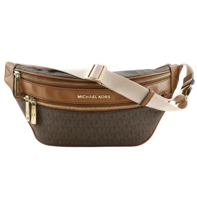 Pre-owned Michael Kors Pvc Sling Bag () In Brown