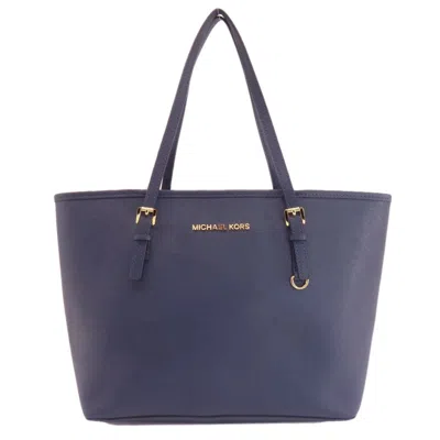 Pre-owned Michael Kors Pvc Tote Bag () In Blue